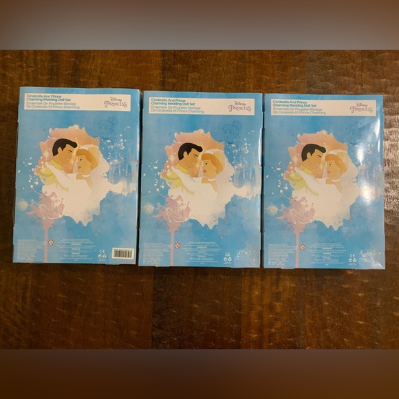 NIB Disney Store Cinderella And Prince Charming Wedding 💒 2pc Doll Set - Picture 14 of 14